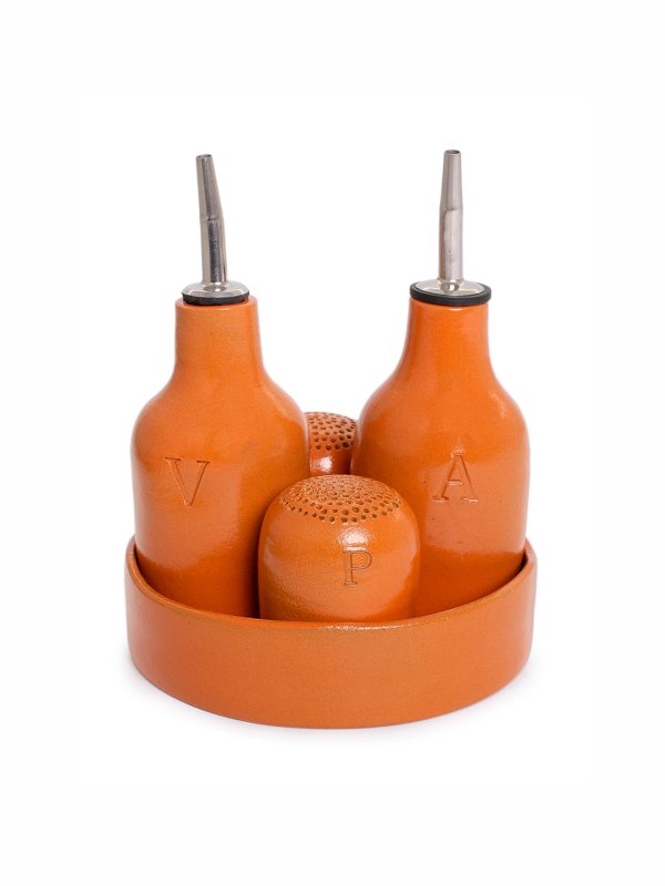 Galheteiro completo - Terracota