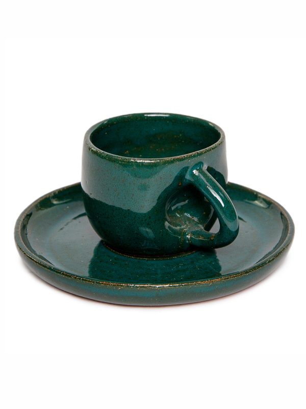 Xícara de café com alça - Esmeralda