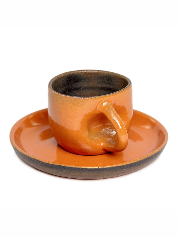 Xícara de café com alça - Terracota