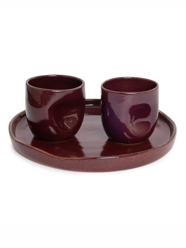 Set 2 Copões amassados + Prato de bolo - Açaí