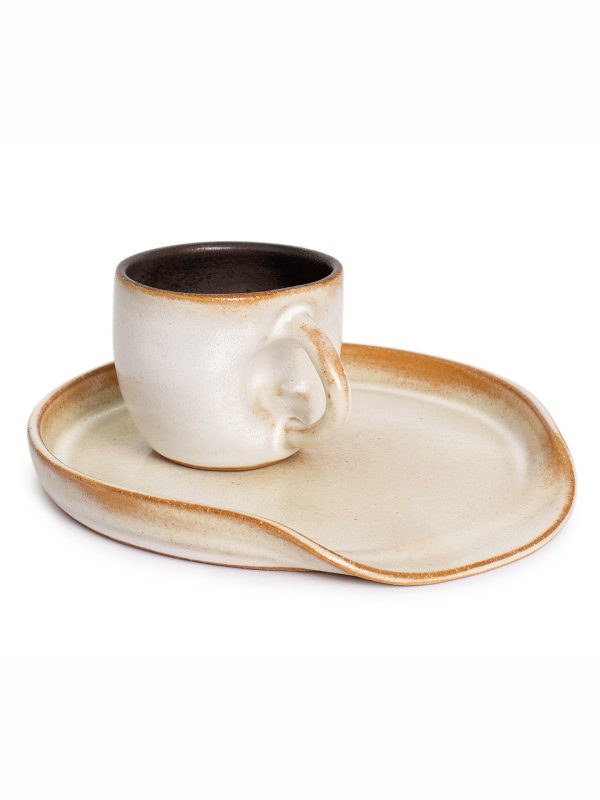 Set Xícara de café + Descanso de colher - Off